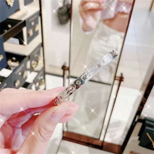 COACH Outlet Women's Bracelet Jewelry Live Buckle Crystal Double C Logo Rose Gold CX686 BLM