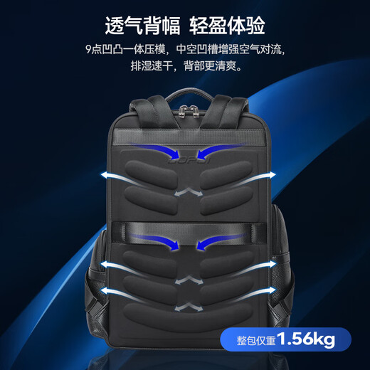 Bopai Backpack First Layer Cowhide Business Backpack Men's 16-inch Computer Bag Travel School Bag Holiday Gift for Husband