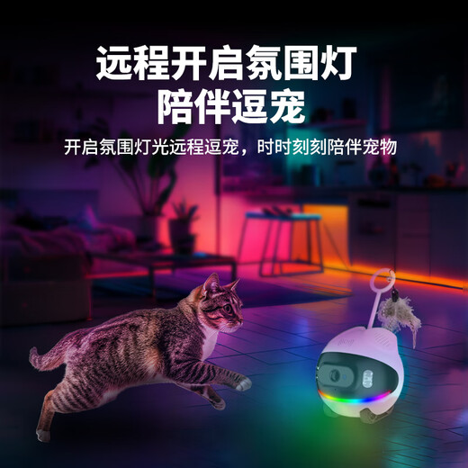 STJIATU可全屋360度移动无线宠物监控摄像头家用免插电手机远程监控器无死角带夜视 【WiFi版】不倒翁设计+手机远程 30天循环录像