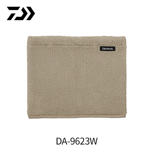 DAIWA Autumn and Winter DA-9623W Polar Fleece Warm Scarf, Cold-proof Fishing Neck Cover, Light Yellow, One Size