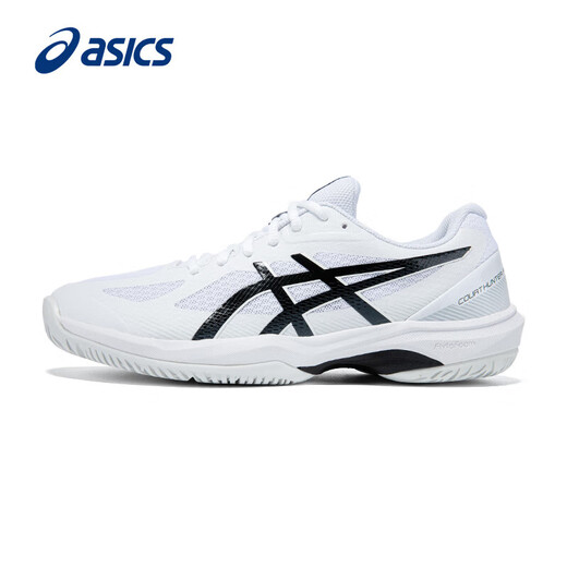 Asics badminton shoes men's shoes autumn and winter new breathable mesh sports shoes wear-resistant non-slip training shoes white/black 42.5