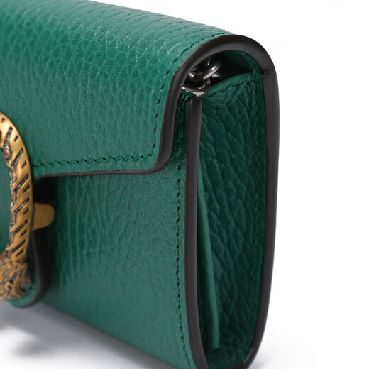 Gucci (GUCCI) Spring Festival gift red leather chain coin purse women's fashion green