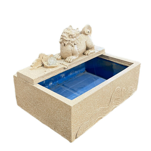 Garten Outdoor Fischteich Landschaft Rockerie Brunnen Terrasse Garten Schildkrötenpond Pixiu Fengshui Tank Fließende Ornamente 6630 Fließende Wasserlandschaft Kombination