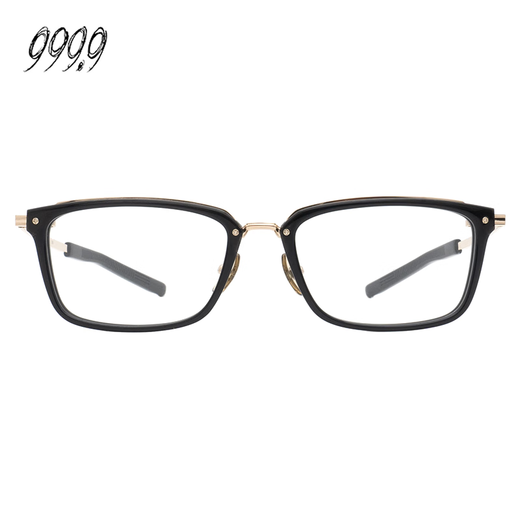 
FOUR NINES999.9 glasses frame for men's classic myopia glasses frame M-114 9901 black and gold
