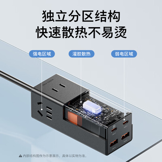 Philips (PHILIPS) desktop charging station 30W with USB socket typec plug-in fast charging plug-in multi-function plug-in board multi-port charger expansion charging dock