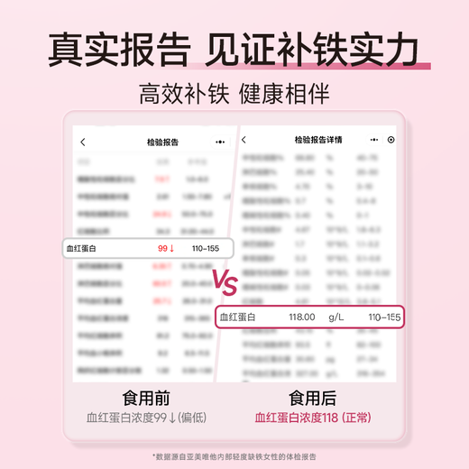 Ameri-Vita亚美唯他补铁软糖60粒/瓶 改善哺乳期孕妇贫血女性气血成人铁剂