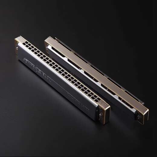 Tongbao Japaner Tongbao Marmonica 6624s Sammlung Modell Metallkupfer Grid 24 Loch Polyphonische C -Melodie Professionelle Instrumente #C -Melodie [Metallkupfergitter] #f Melodie