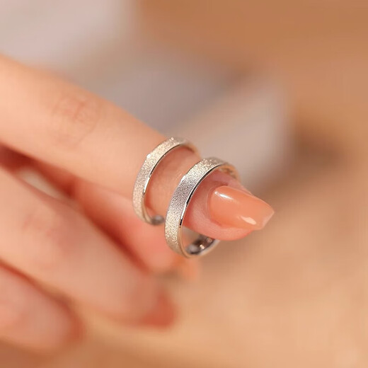 DR couple platinum ring PT950 platinum pair of rings, plain ring, wedding, Chinese Valentine's Day, birthday, Valentine's Day gift for girlfriend, men's ring defaults to live and closed, contact customer service