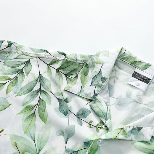 Kurashi Ichiki Shirt Hawaiian Flower Shirt Short Short's Men's Summer Ice Silk Fin Beach Couple Loose Casual confort