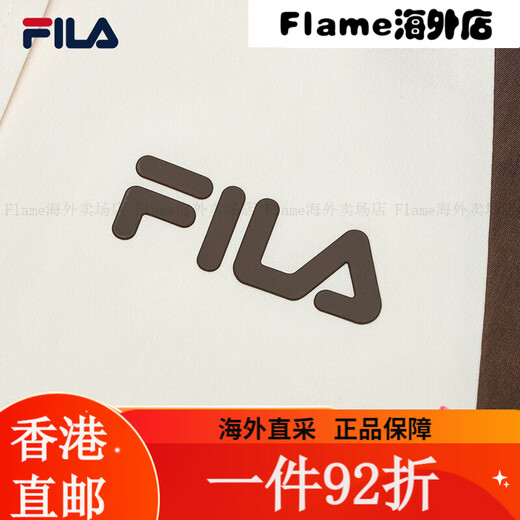 斐乐（FILA）FILA 官方女士梭织外套2025春新款休闲宽松拼色连帽长款 XS155/76A均码