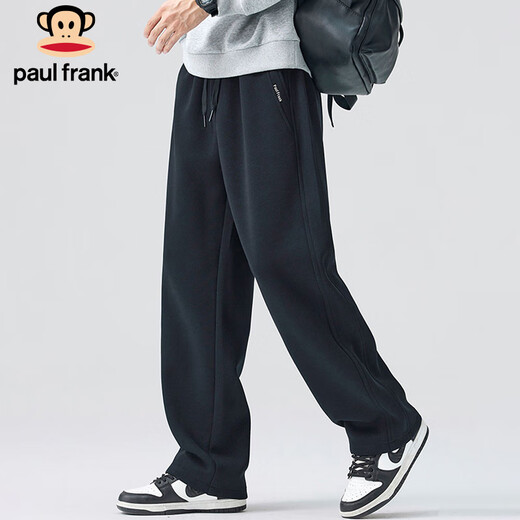 Big Mouth Monkey (Paul Frank) Pantalones para hombres Capacidades pesadas para hombres Autumn Autumn Marca de moda suelta pantalones casuales Pantalones de hombres Sport Pants Black XL