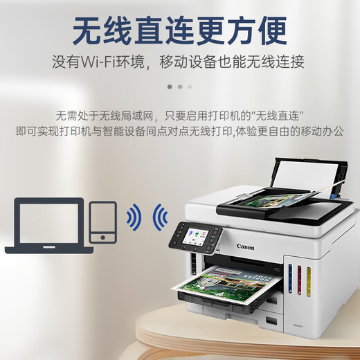 Canon GX7180 / GX6180 / GX2080 / GX3080 Copie à jet d'encre couleur disponible dans le commerce Imprimante double face sans fil All-in-One Home GX7180 [Imprimer / Copy / Scan / Fax] WiFiless WiFi sans fil GX7180