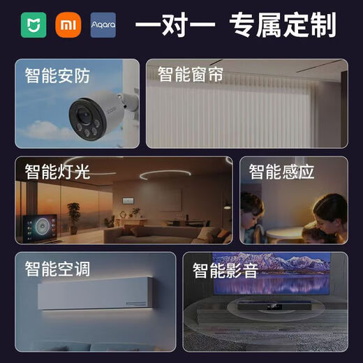 Xiaomi Mijia Whole House Smart Home Lighting Curtain Voice Control System Set Intelligent Solution Design Villa/Workwear Private Customization (Five-Year Warranty) Consult Customer Service to Get Decoration Plans for Free