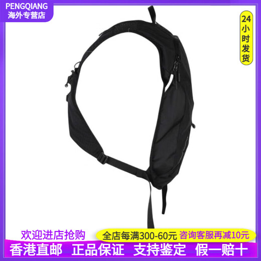 迪桑特（DESCENTE） 8L 运动时尚百搭 尼龙 双肩包 男女同款情侣款 黑色 黑色