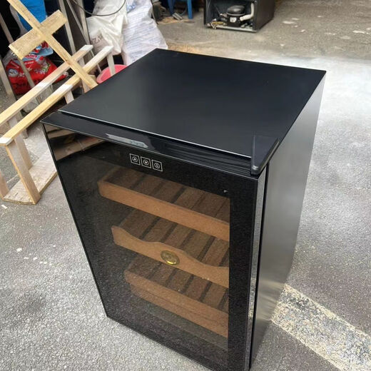 Double small shop Zunbao 65L export last order Constant temperature household cigar cabinet humidor humidor Spanish cedar wood shelf 460*540*735mm (width depth height) 65L