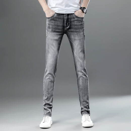 Falamone Armani Herrenkleidung 2025 Sommer High-End-Herrenkleidung Jeans schlanke elastische Beine reine Baumwolle lässige lange Hosen Armani 9923 Modelle 28 Zwei Fuß-Eins