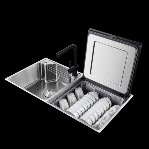 Fotile embedded sink dishwasher Y2 household multi-functional integrated sink all-in-one fully automatic three-in-one washing fruits and vegetables, removing pesticide residues, washing seafood, high temperature sterilization official flagship store JBSD2F-03-Z8