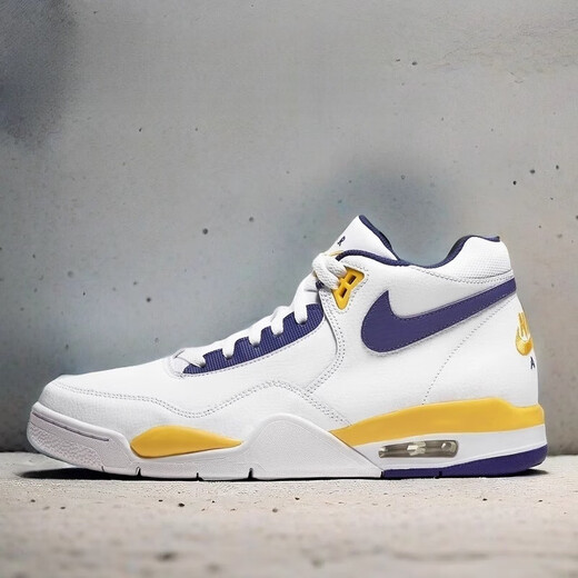 
Nike (NIKE) FlightLegacy White Blue Yellow Lakers Men's Basketball Shoes BQ4212FD9928 Official Flagship Authentic [BQ4212-102] 44.5