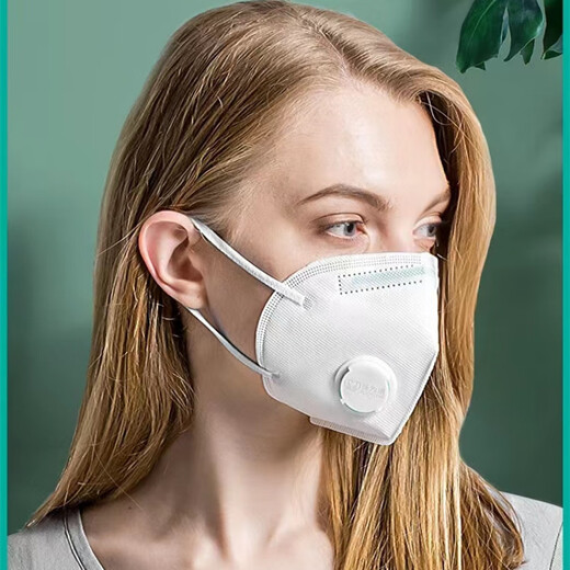 Baoweikang Einwegmaske 9700V Atemventil Anti-Droplet Haze Dekoration Arbeiter Poliersprühfarbe Kohlemine KN90 Baoweikang 9711V mit Ventil [Kopfgurt] 10 Stücke