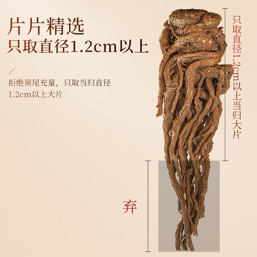 Banshan Nong Angelica slices 80 grams, the main root slice diameter is about 1.2cm, sulfur-free Angelica slices in Minxian County, Gansu Province, soak in soup and water
