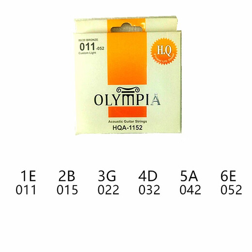 Olympus Olympia Box Electric Guitar String Strings Folk Strings Caderas de guitarra acústica Cadenas de guitarra cuerdas HQA-1047 (010-047)