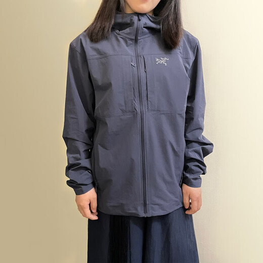 始祖鸟（ARC'TERYX）Gamma Light Weight轻薄软壳防风连帽外套X9196 黑色男款连帽 L