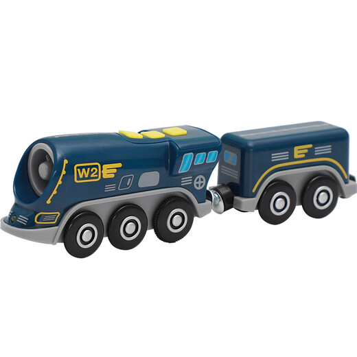 Kinderspielzeug-Zugspuren leuchtet Simulation Boy Train Hochgeschwindigkeitszug Modell Sound Harmony Nummer Weihnachtsstraße Paket Eins