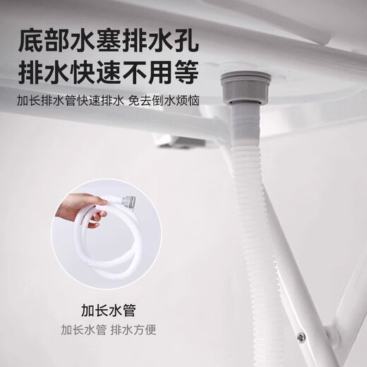 Pet bath tub for household folding cats and dogs indoor and outdoor bend-free bathing for small and medium-sized pets portable blue and white bend-free bath for small and medium-sized pets