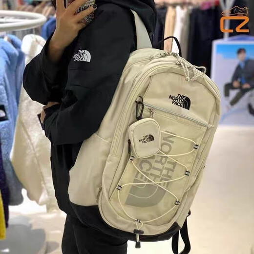 North Face Fox large-capacity casual outdoor backpack black with handbag