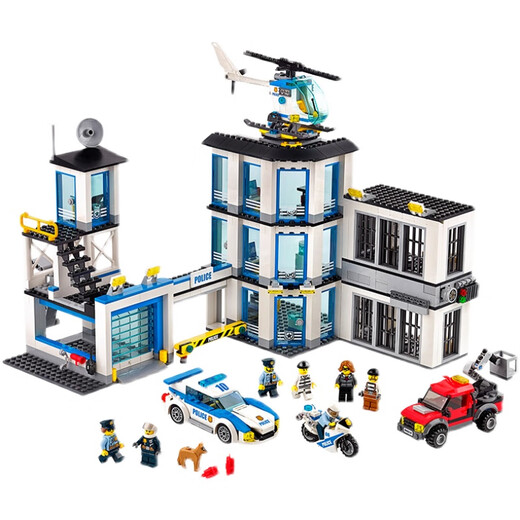 Cute home China City Police Department Fire Protection Series Children's Force Assembly Toy Car Airplane Boy Gift Fire Rescue Team 11304 1000 Granules