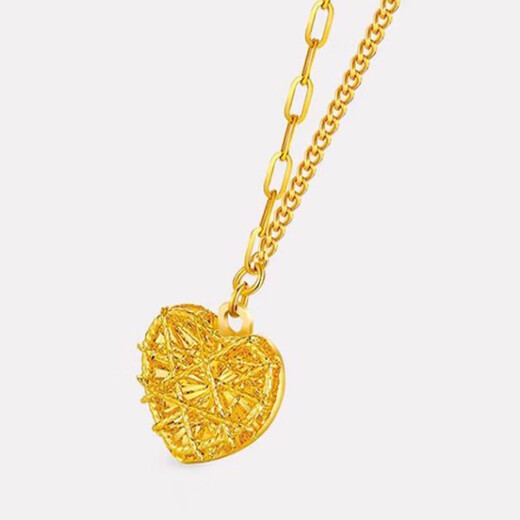 Chili Love Gold Necklace for Women 2025 New Love Exploding Gold Silver Pendant Birthday Gift for Girlfriend Love Pendant Gold Silver (Gold About 0.2 Grams