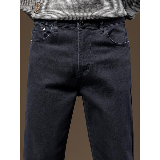 Le nouveau style de graisse et de jean droit noir plus grand de Yiant Yibei pour la graisse et la tendance de grande taille 9928 pantalon recadré bleu clair de style printemps et estival (recommandé 100-110jin [Jin est égal à 0,5 kg]))