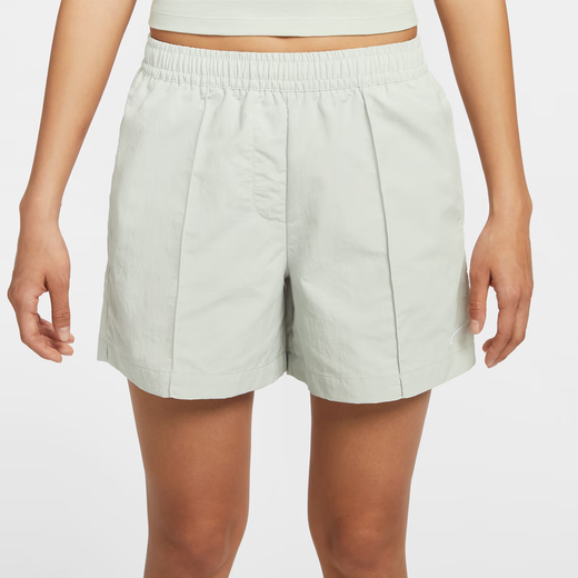 Nike (Nike) Nike OFFICIEL Everything Femme's Midaist Shorts d'été Nouveaux pantalons sportifs tissés FV6623 034 Light Silver / White XS