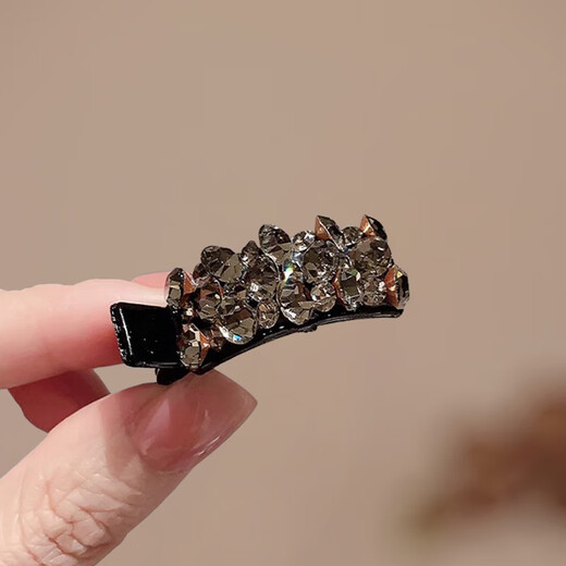 Xiang Wan hair clip 2-piece set broken hair bangs clip full diamond duckbill clip side hair clip hair accessories hair clip headband for women