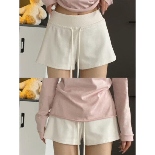 Cantu Black American Fashion Sports Shorts Women's Summer New Style Small Versatile Loose Slim Casual Super Short Hot Pants Black M Recommended 90-110 Jin Jin is equal to 0.5 kg