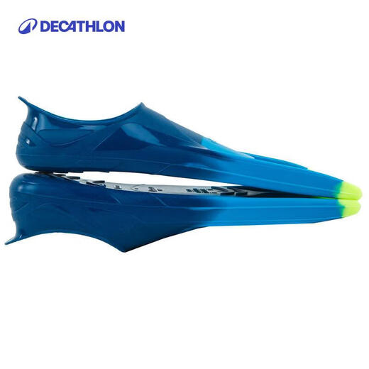 Entrenamiento de natación de decatlón aletas cortas de silicona VD3 GLITTER TRES COLORES 41/42 LONGITUD 25.3CM-2922332