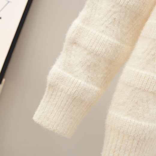 Sibaishe Half Turtleneck Sweater 2025 Winter New Style Women's Loose Slim Pullover Long Sleeve Contrast Color Top