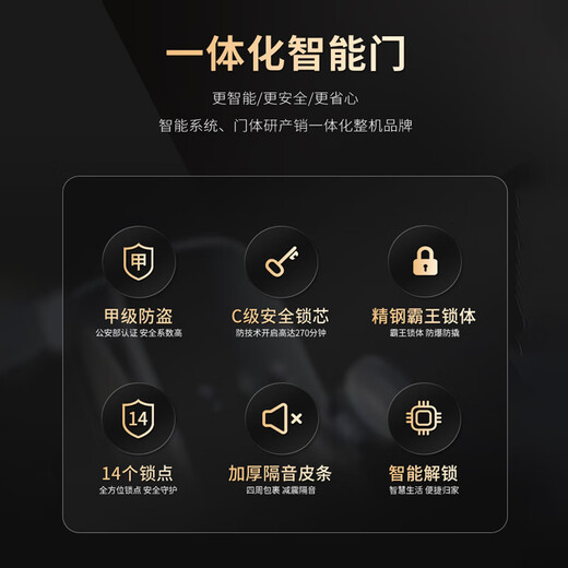 欧帝乐（OUDILE）031隐藏加高甲级防盗门入户门别墅大门+2050*1050/2150*960+机械锁