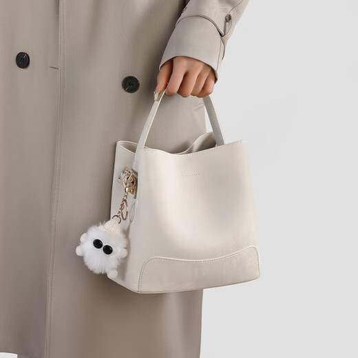 Love Sea Bag Women's Bag Cowhide Bucket Bag Commuter Handbag Light Luxury Brand Birthday Chinese Valentine's Day Gift for Girlfriend