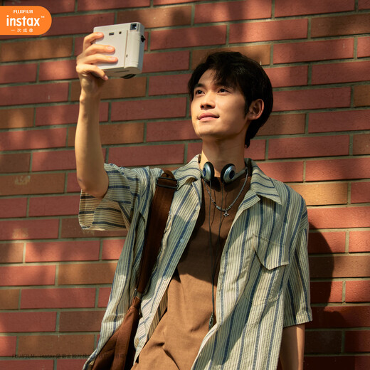 Fuji instax instant instant camera SQUARE SQ1 mica white package 1 official content + 20 pieces of photo paper