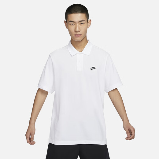 Nike (Nike) Официальная мужская футболка с отворотом с короткими рукавами.