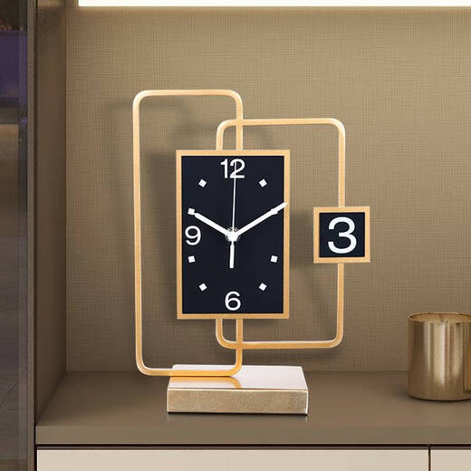 Yonghuantai Reloj Sala de estar Adornos de escritorio Pendulum Reloj Sent Senter Pendulum Pendulum Table Tamaño del reloj 3527