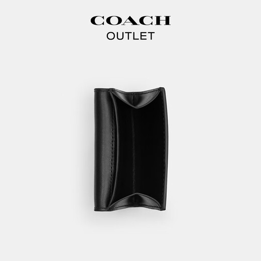 Entrenador (entrenador) [EXCLUSIVO DIRECTO DIRECTIVO] EXTLET Men's Classic Logo Coin Wallet Presbyterian Bag Bag Id Bag QB/Charcoal Negro/Negro