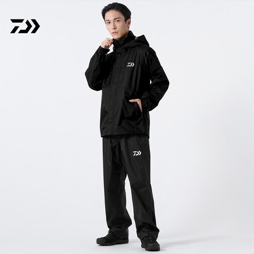 Dawa DR-3823 Jacket Waterproof Suit Rocky Fishing Raincoat Luya Outdoor Leisure Fishing Suit DAIWA Limited Edition Black Camouflage M