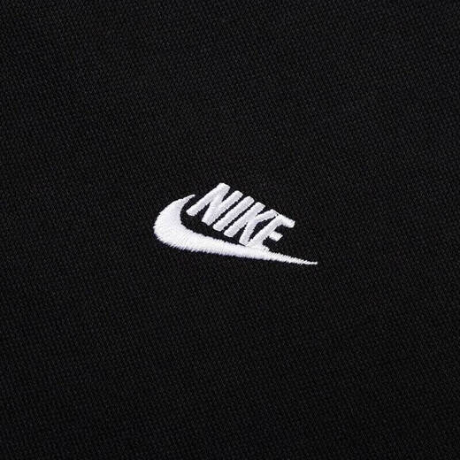 Nike (Nike) Offizieller Schiffsgeschäft kurzärmelige Herrenkleidung, neue Frühlings- und Sommersportwear, modisches atmungsaktives Polo-Hemd, Revers-T-Shirt, FN3895-010/Schwarzes Stickel kleines Label L