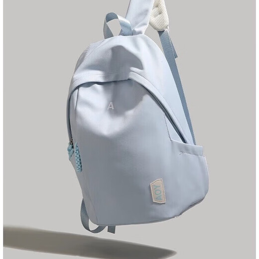 【新秀丽制造商】简约纯色高中学生书包容量双肩包短途旅行背包 黑色