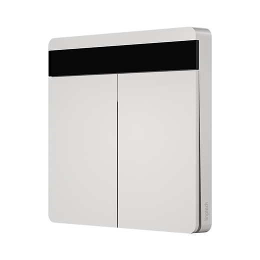 领普科技智能屏显开关E2 Pro 按键名称可改Mesh2.0已接入米家APP 零火双键