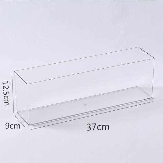 Yonghuan Andere Aufbewahrungsboxen transparente Acrylküchen -Stäbchen -Kosmetik Workstation Schreibwarengröße großer rechteckiger hoher Pumpe 4877 Seiten U Transparent Korb mittelgroß 1 pt hohe transparent
