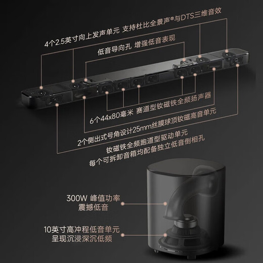 JBLBAR1000MK2 Echo Bar Home Theater Speaker 7.1.4 Dolby Atmos Home Theater Soundbar Wireless Surround Subwoofer Home Living Room Speaker BAR 1000MK2