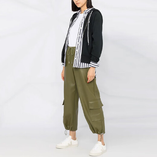 拉夫劳伦（Ralph Lauren）Logo刺绣拉链连帽卫衣外套女款黑色 黑色 XS